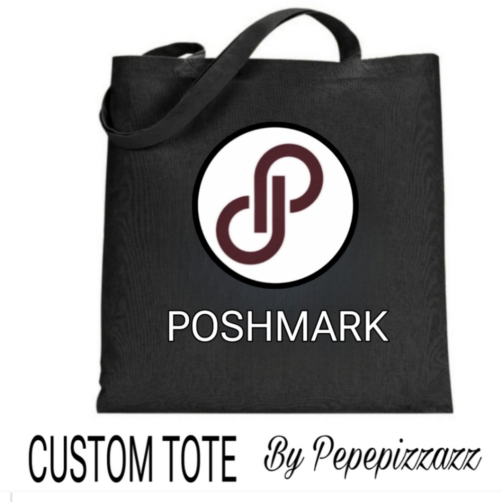 NWT POSHMARK CANVAS TOTE HANDMADE USA add your closet name for $8 extra